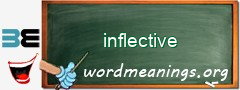 WordMeaning blackboard for inflective